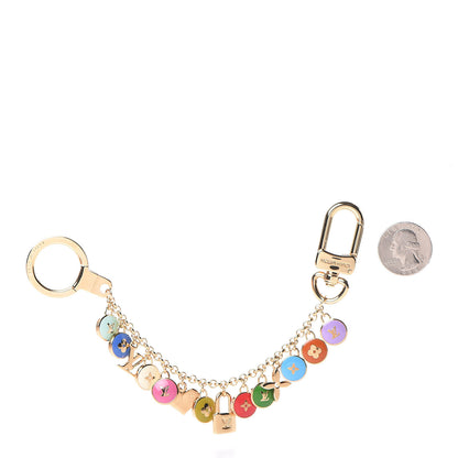 Louis Vuitton Metal Enamel Pastilles Key Chain Bag Charm Multicolor 2 of 4