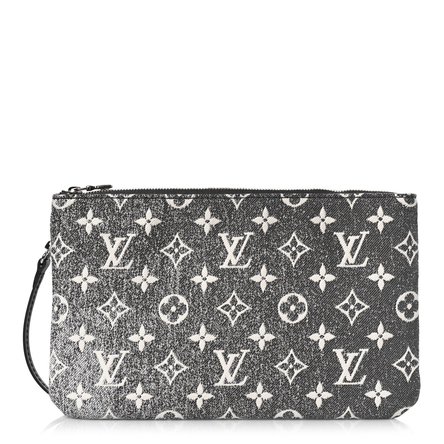 Denim Monogram Jacquard Neverfull MM GM Pochette Gray
