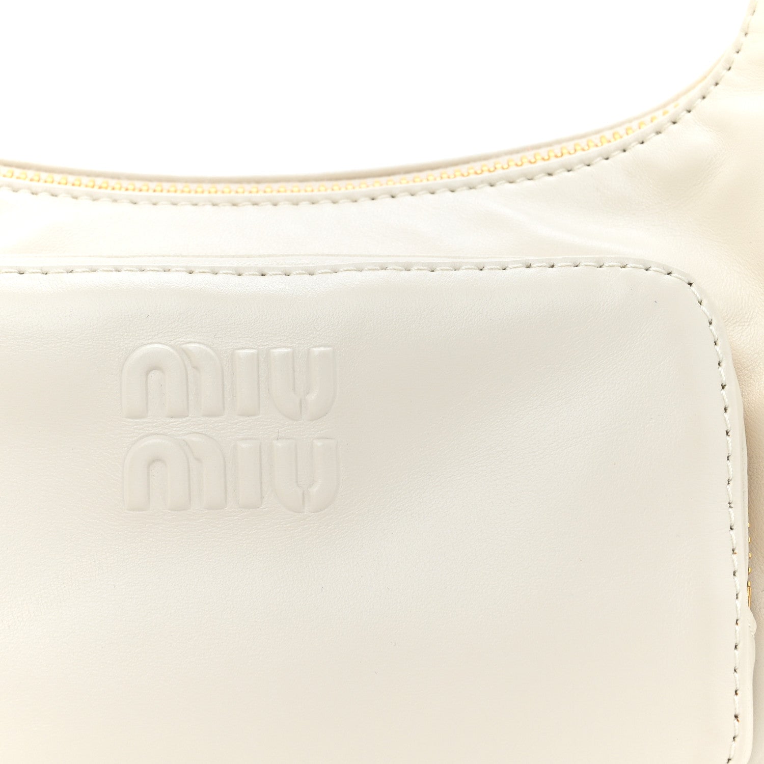 Miu Miu Nappa Multi Pocket Bag White 1683080 – FASHIONPHILE