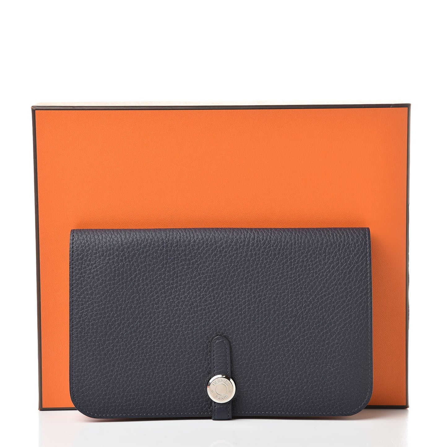 Togo Dogon Duo Wallet Bleu Nuit