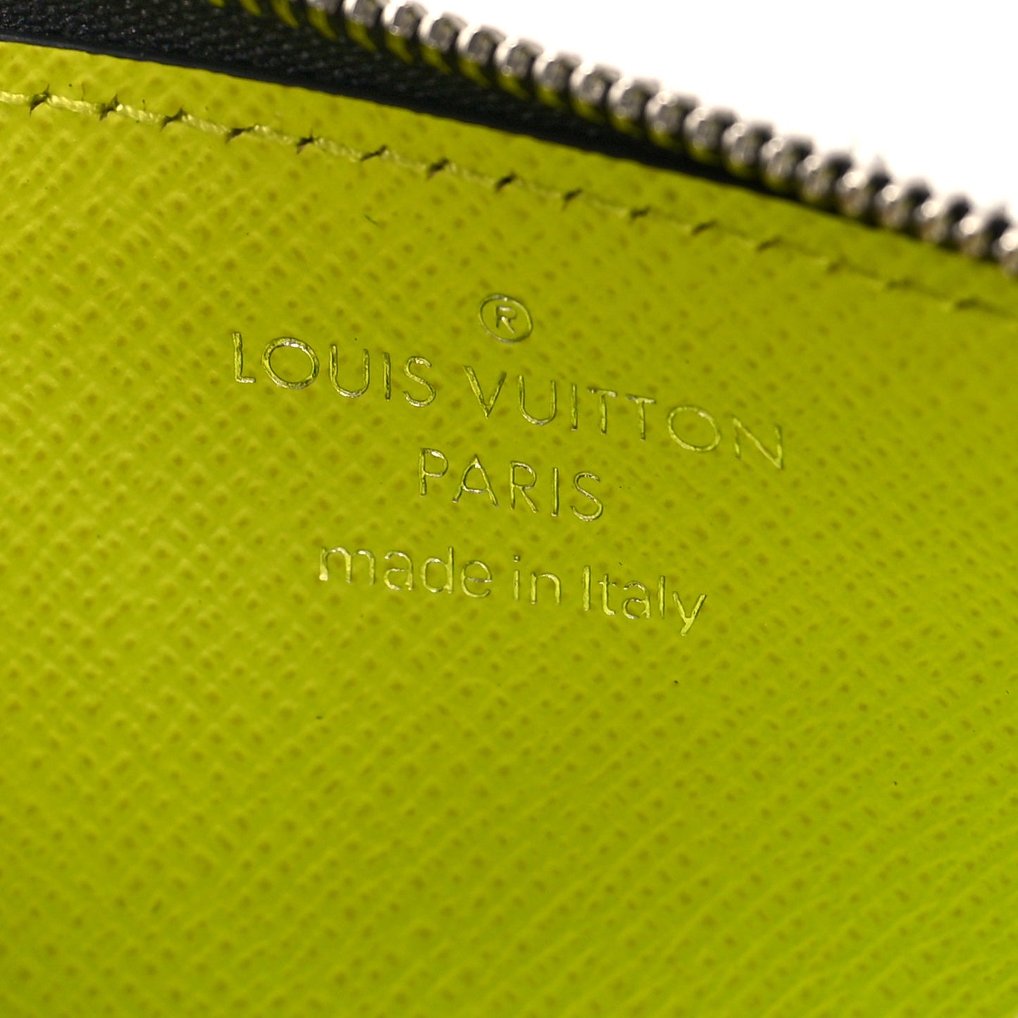 Monogram Taiga Coin Card Holder Yellow