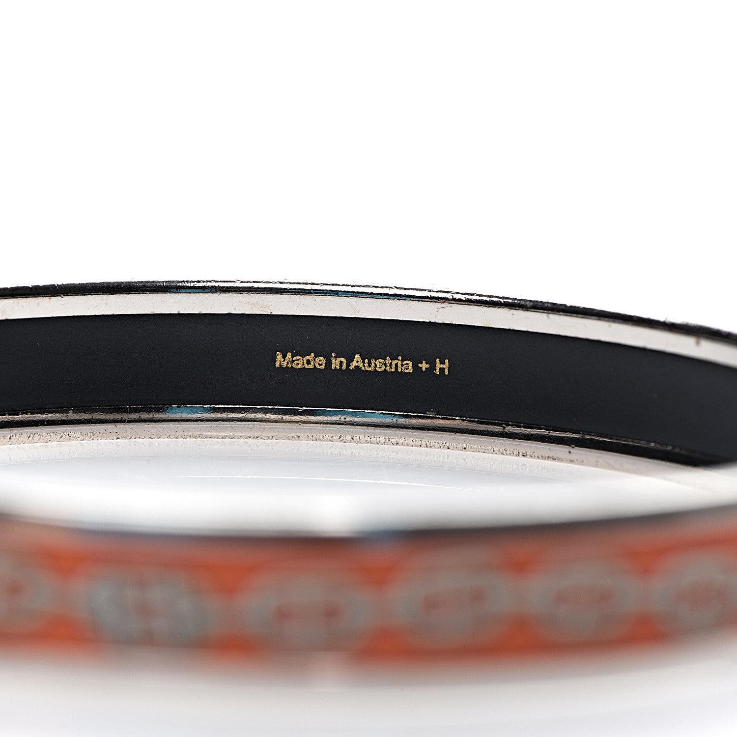 Hermes Enamel Printed Narrow Chaine d'Ancre Bracelet 70 4 of 4