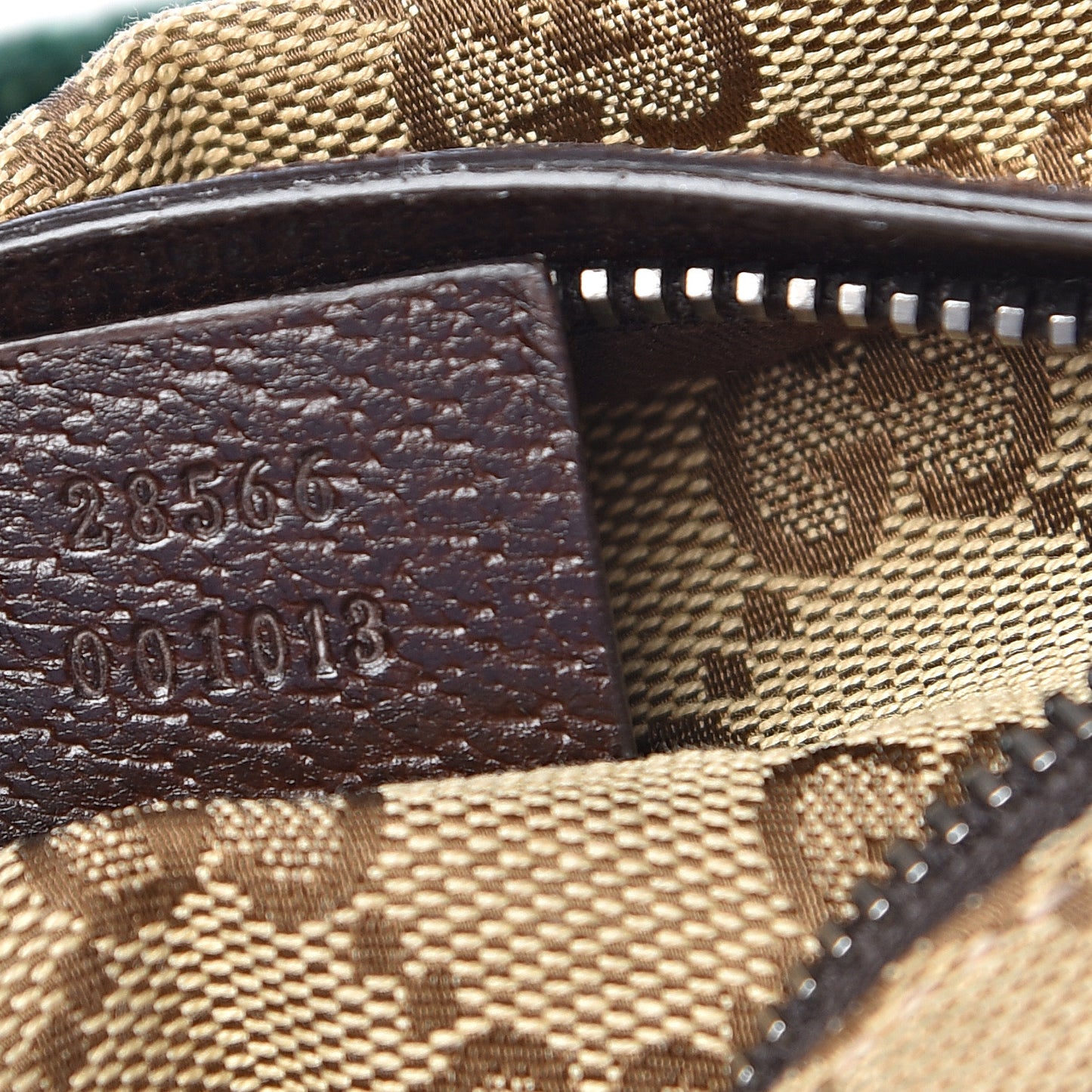Monogram Web Belt Bag Dark Brown