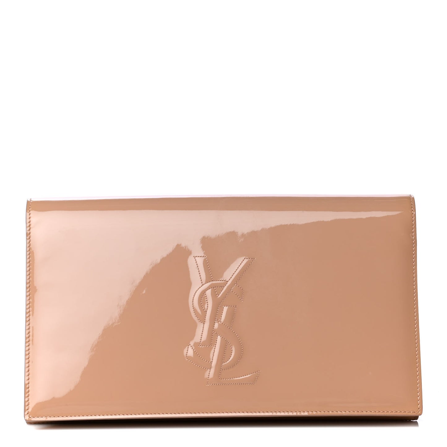 Patent Calfskin Monogram Large Belle De Jour Clutch Chair