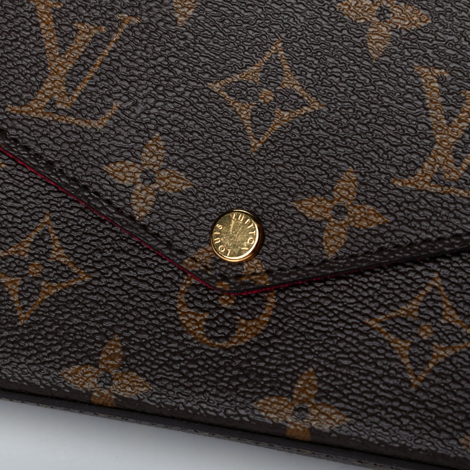 Louis Vuitton Monogram Pochette Felicie Chain Wallet Fuchsia 8 of 8
