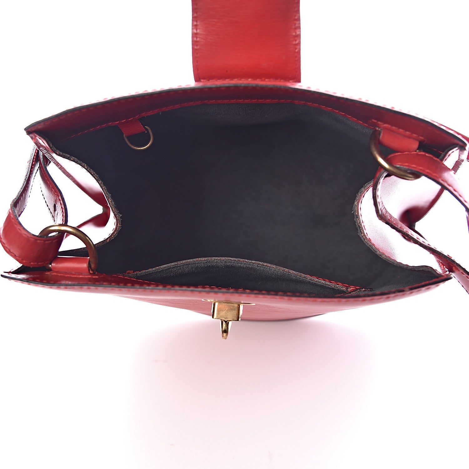 Louis Vuitton Epi Cluny Castillan Red 5 of 9