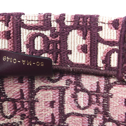 Christian Dior Oblique Medium Book Tote Burgundy Multicolor 10 of 10