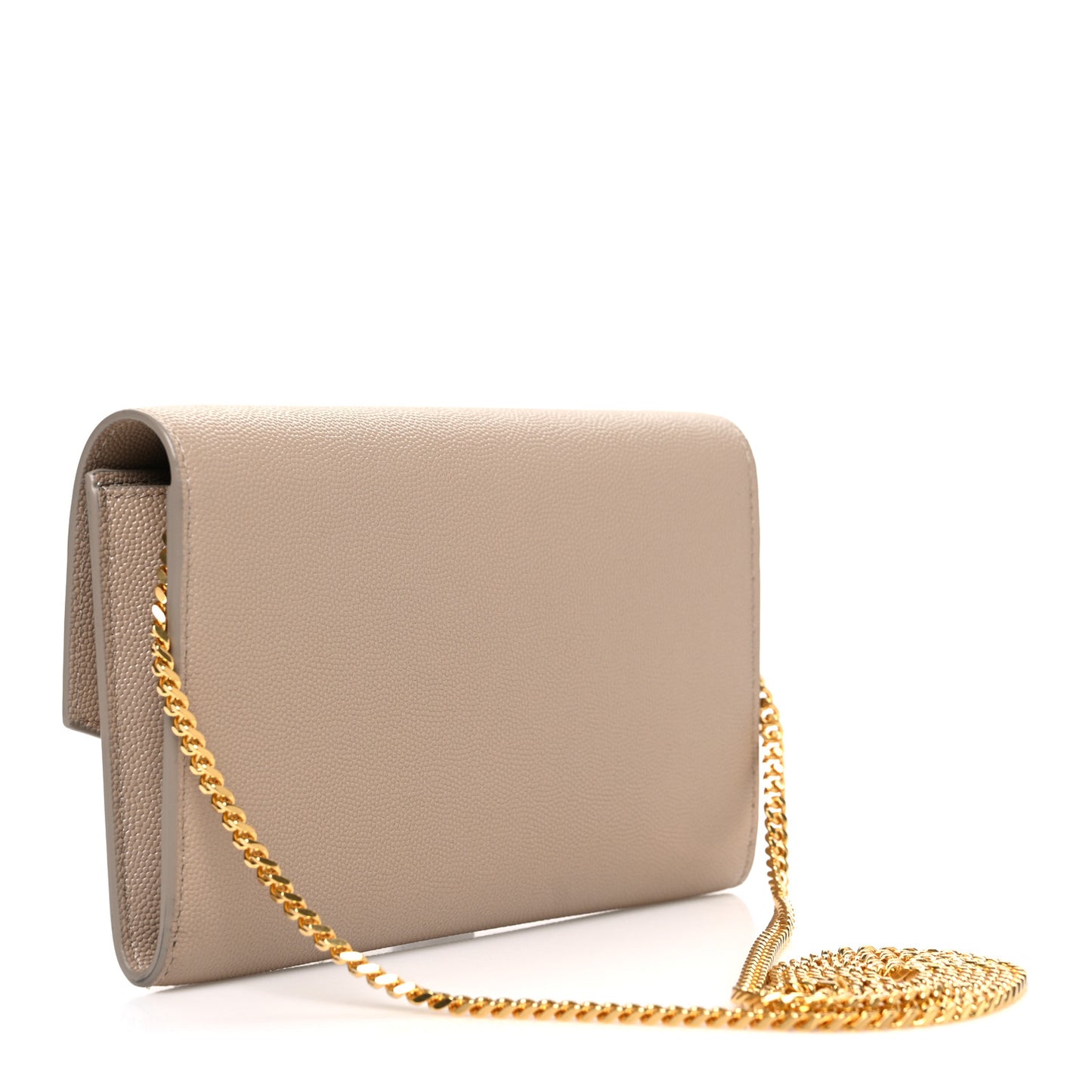 Grain De Poudre Monogram Uptown Chain Wallet Dark Beige