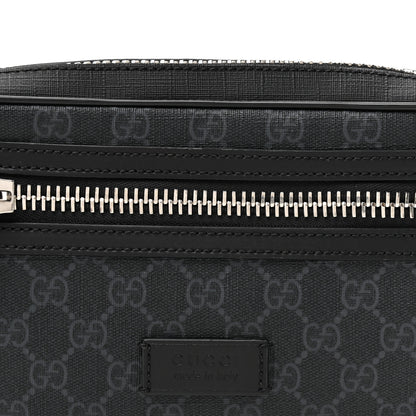 Gucci Soft GG Supreme Monogram Web Belt Bag Black Grey 8 of 10