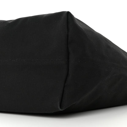 Balenciaga Cotton Canvas Calfskin Cities Paris Jumbo Large Tote Bag Black White 10 of 12