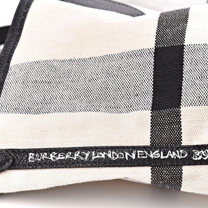 Burberry Coated Canvas Medium Reversible Doodle Tote White Black 10 of 13