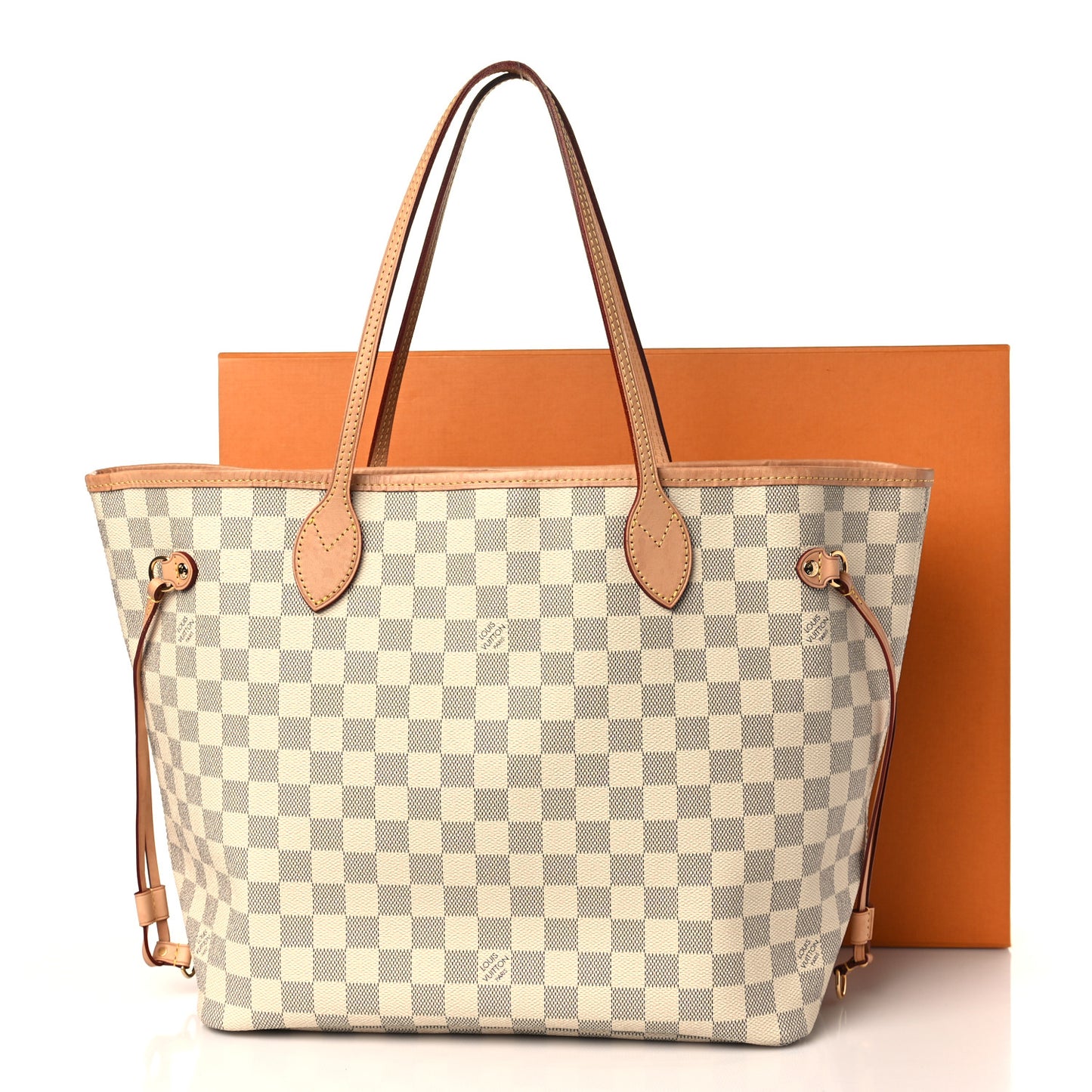 Damier Azur Neo Neverfull MM Rose Ballerine