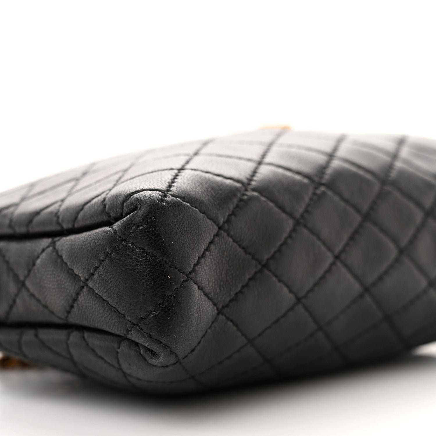 Saint Laurent Lambskin Quilted Gaby Zipped Pouch Black 9 of 11