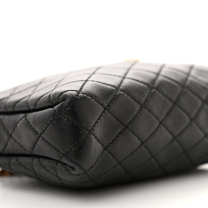 Saint Laurent Lambskin Quilted Gaby Zipped Pouch Black 9 of 11