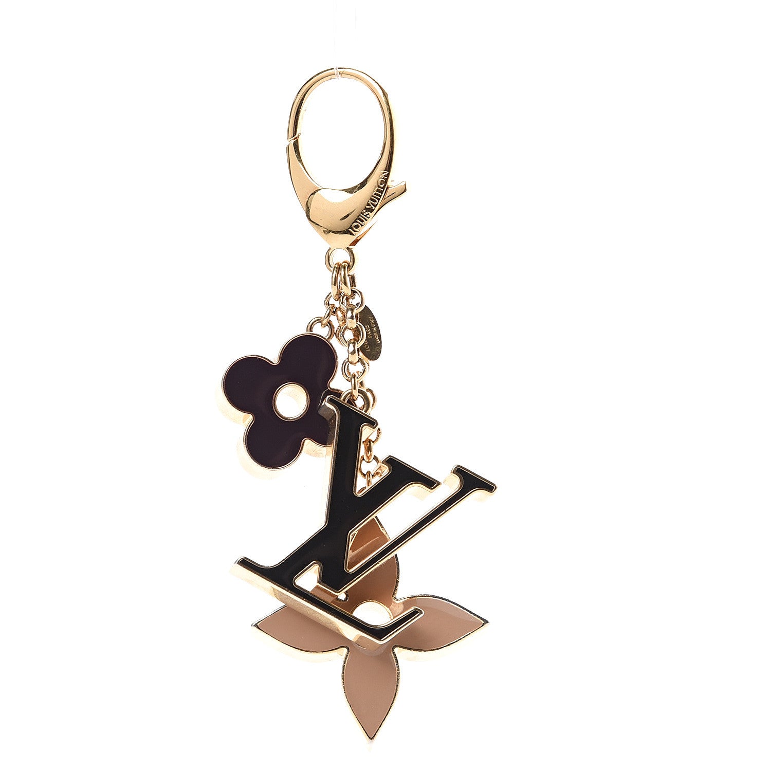 Louis Vuitton Fleur De Monogram Bag Charm Dore 1 of 7