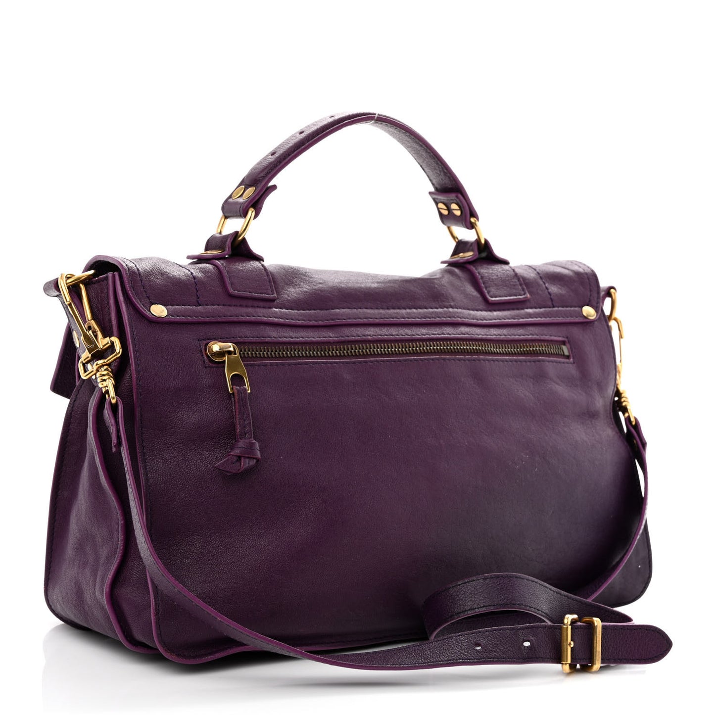 Lambskin Medium PS1 Satchel Purple Rain