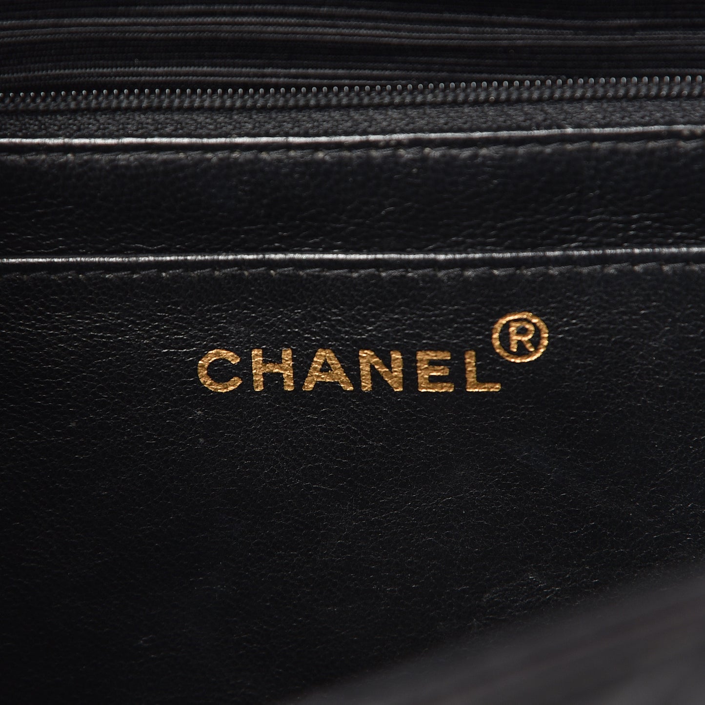 Lambskin Quilted Jumbo Single Flap Black