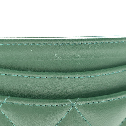 Chanel Lambskin Quilted Card Holder Green 9 of 12
