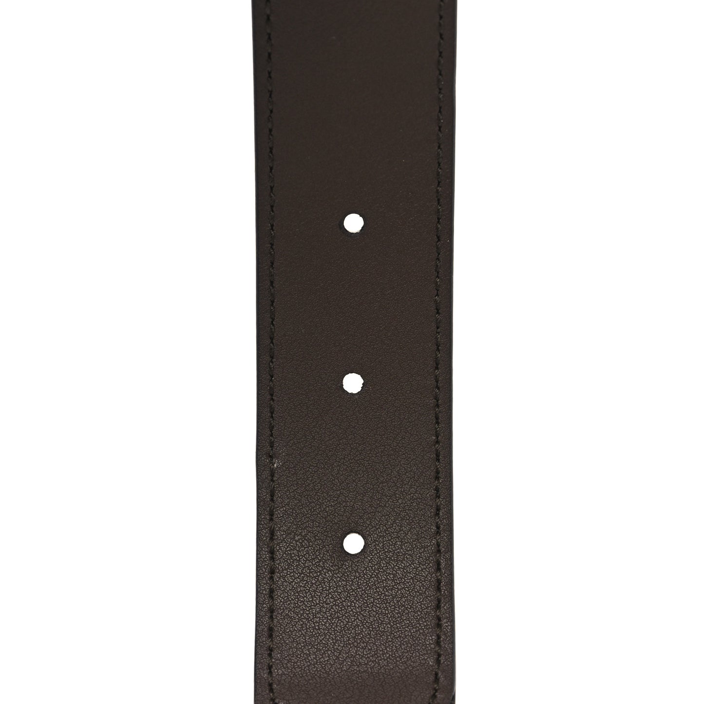GG Supreme Monogram Plutone Calfskin Enamel Interlocking G 30mm Belt 75 30 Beige Ebony New Acero