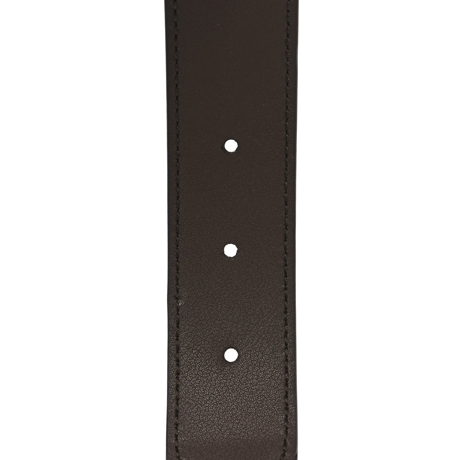 Gucci GG Supreme Monogram Plutone Calfskin Enamel Interlocking G 30mm Belt 75 30 Beige Ebony New Acero 5 of 6