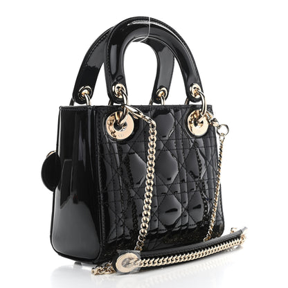 Christian Dior Patent Cannage Mini Lady Dior Black 2 of 9