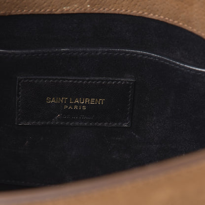 Saint Laurent Suede Eddie Serpent Shoulder Bag Brown 6 of 17