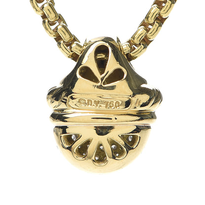 David Yurman 18K Yellow Gold Diamond Acorn Necklace 5 of 5