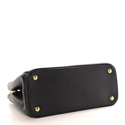 Prada Saffiano Small Galleria Double Zip Tote Black 3 of 9