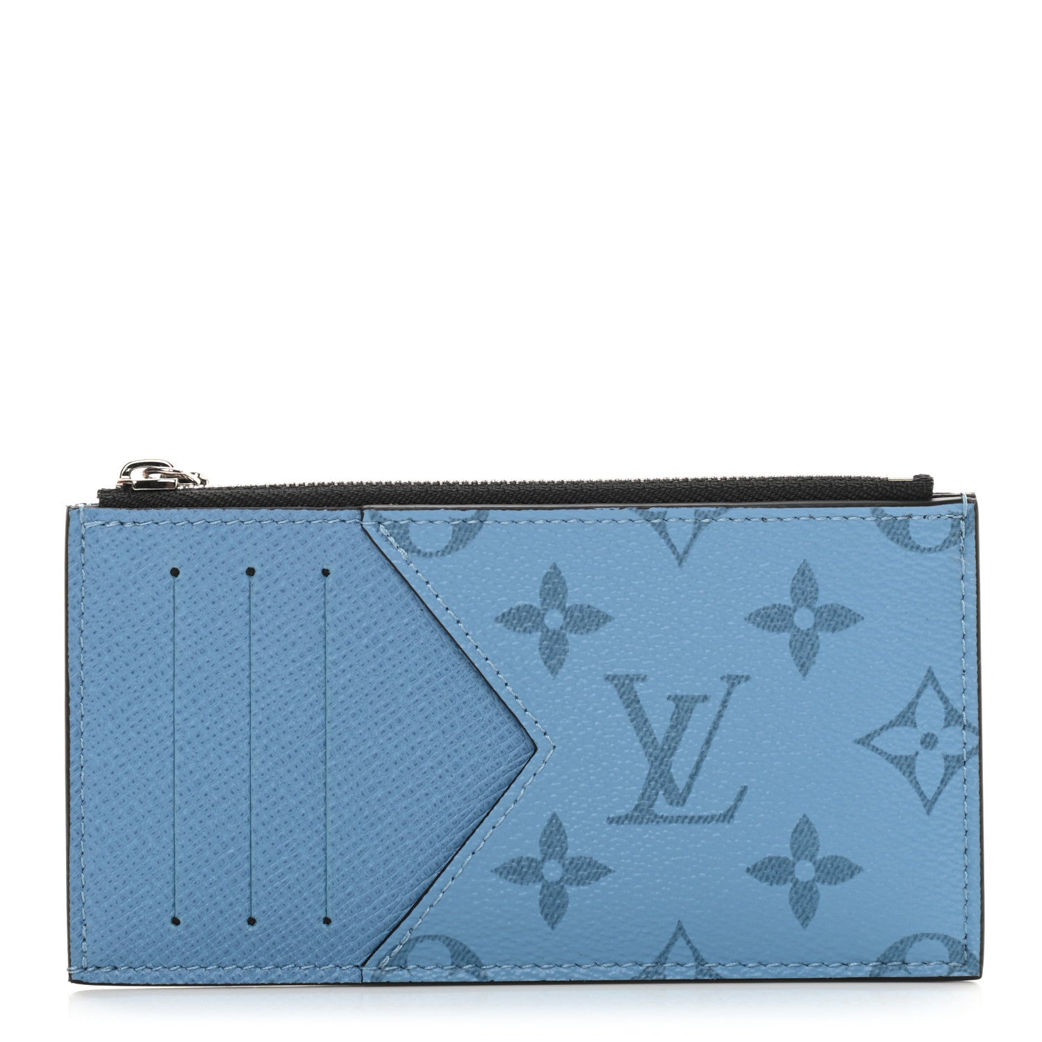 Louis Vuitton Taigarama Coin Card Holder Denim 1 of 7