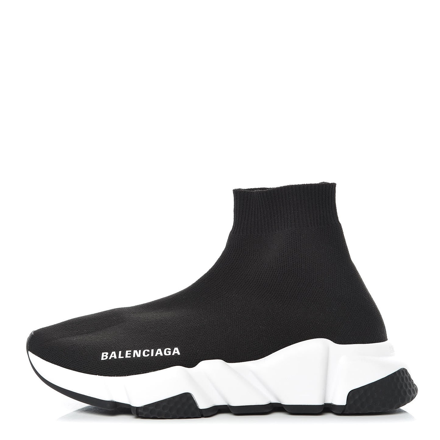 Neoprene Knit Womens Speed Sneakers 35 Black White