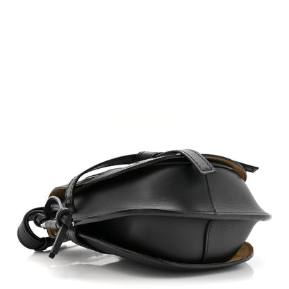 Loewe Calfskin Small Gate Crossbody Bag Black White 4 of 14
