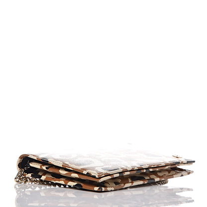 Gucci Patent Leopard Print Betty Chain Wallet Tobacco Black 4 of 10