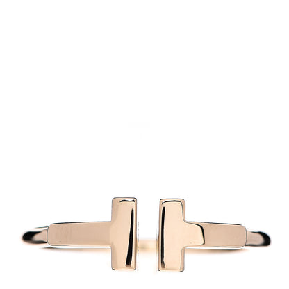 Tiffany 18K Yellow Gold T Wire Ring 54 6.5 1 of 4