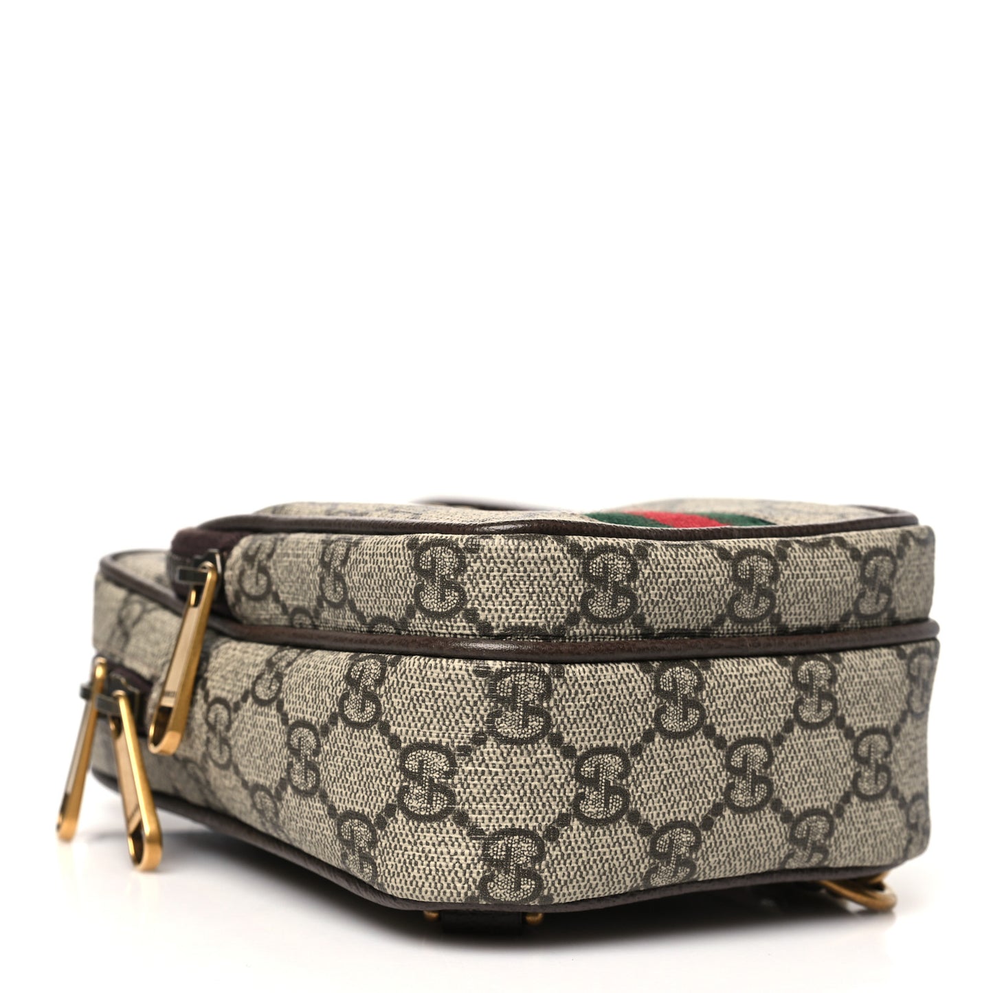 GG Supreme Monogram Web Mini Ophidia Messenger Brown