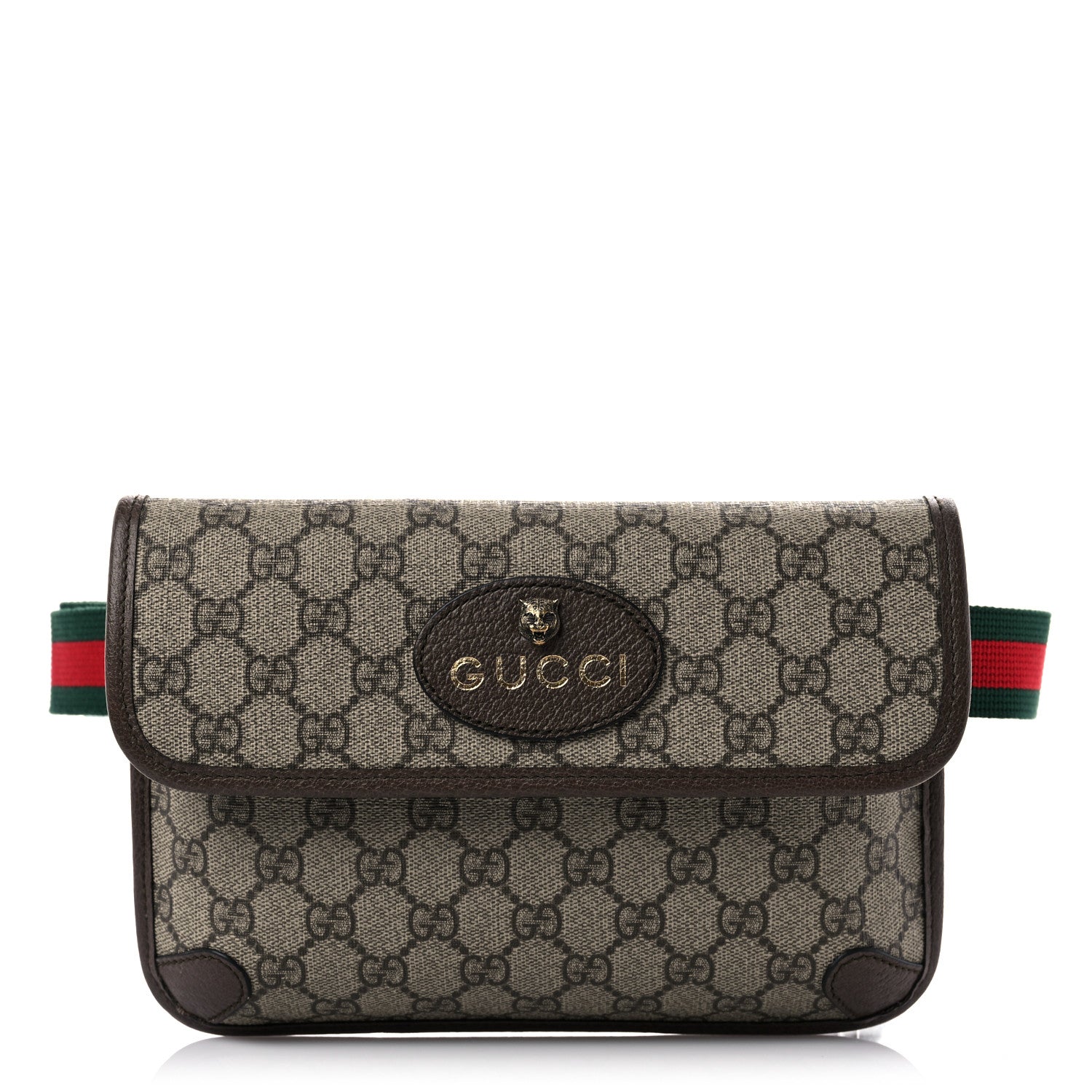 Gucci GG Supreme Monogram Neo Vintage Web Belt Bag Brown 1 of 13