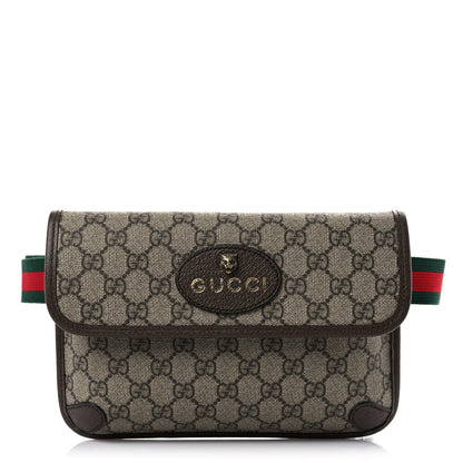 Gucci GG Supreme Monogram Neo Vintage Web Belt Bag Brown 1 of 13
