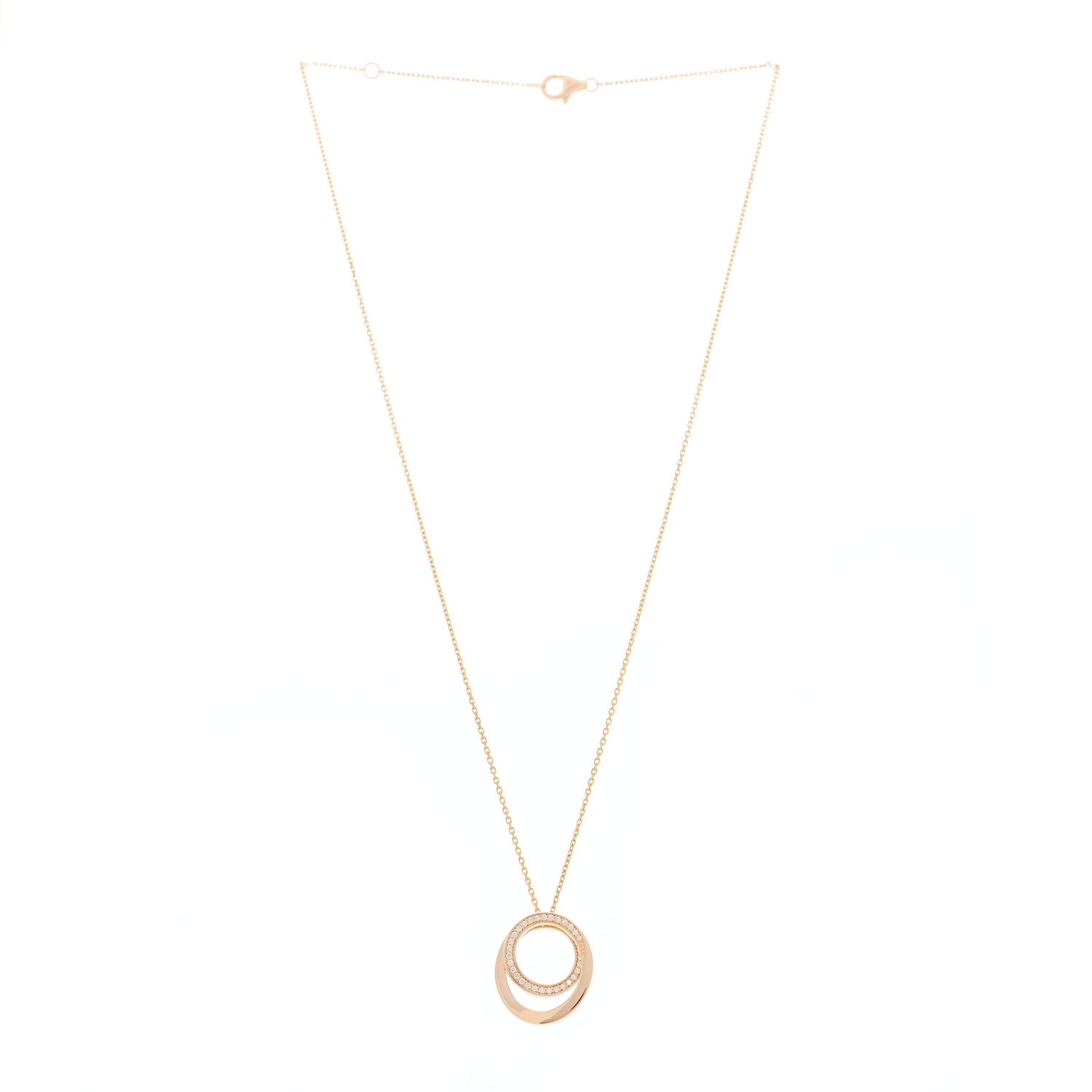 Cartier 18K Pink Gold Diamond Etincelle De Cartier Pendant Necklace 2 of 7