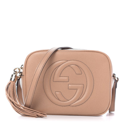 Gucci Pebbled Calfskin Small Soho Disco Bag Camelia 1 of 10