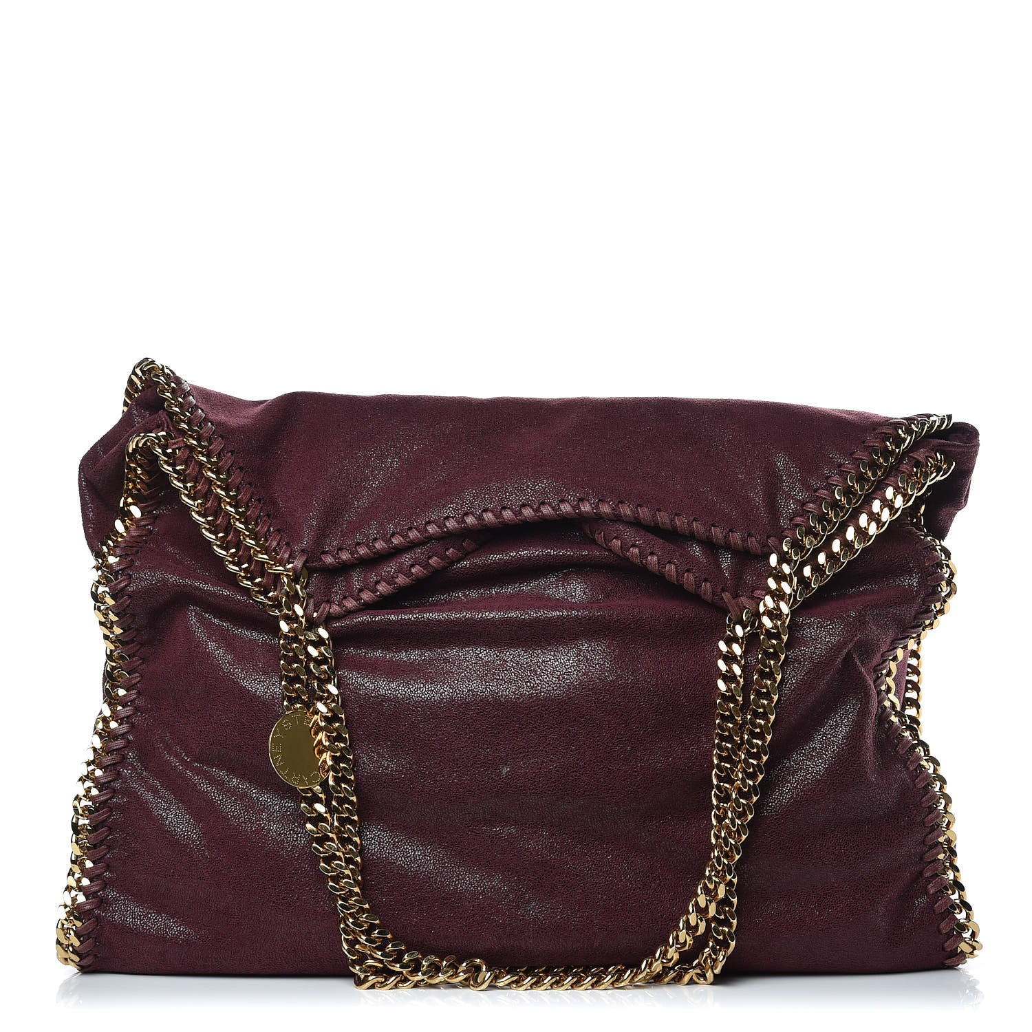 Stella McCartney Shaggy Deer Big Falabella Tote Plum 1 of 10