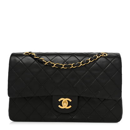 Chanel Lambskin Quilted Medium Double Flap Black 1 of 16