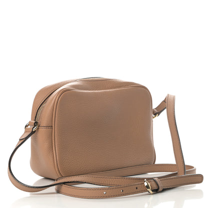 Gucci Pebbled Calfskin Small Soho Disco Bag Camelia 3 of 15
