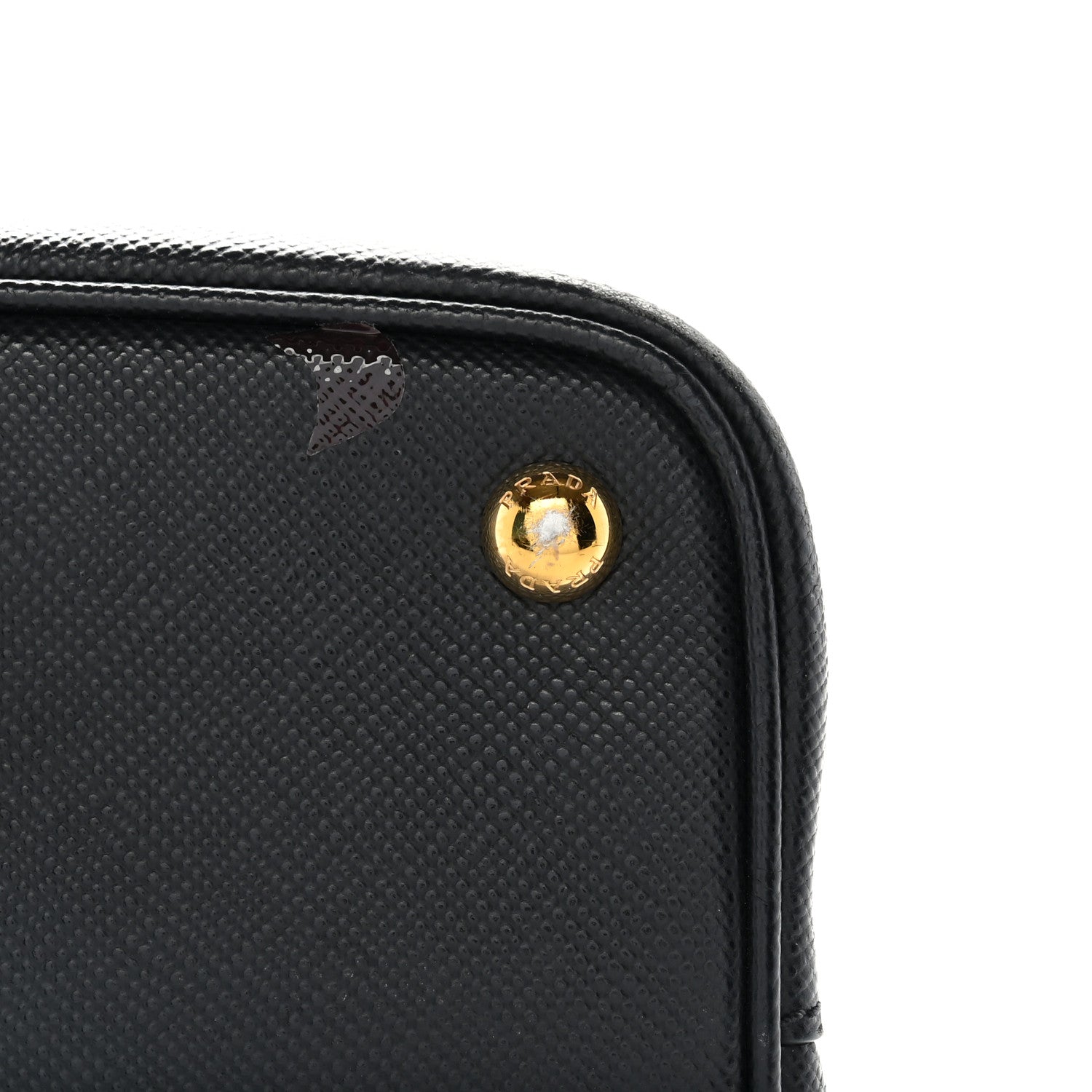Prada Saffiano Cuir Small Double Bag Black Fuoco 13 of 13