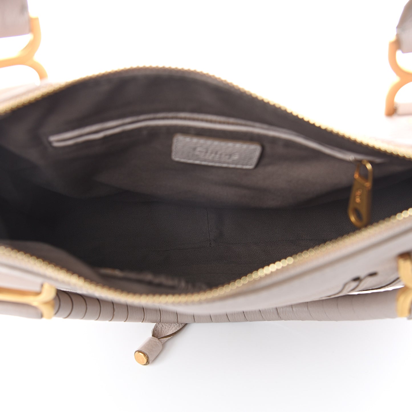 Calfskin Medium Marcie Satchel Abstract White