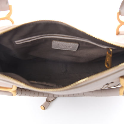 Chloe Calfskin Medium Marcie Satchel Abstract White 4 of 8