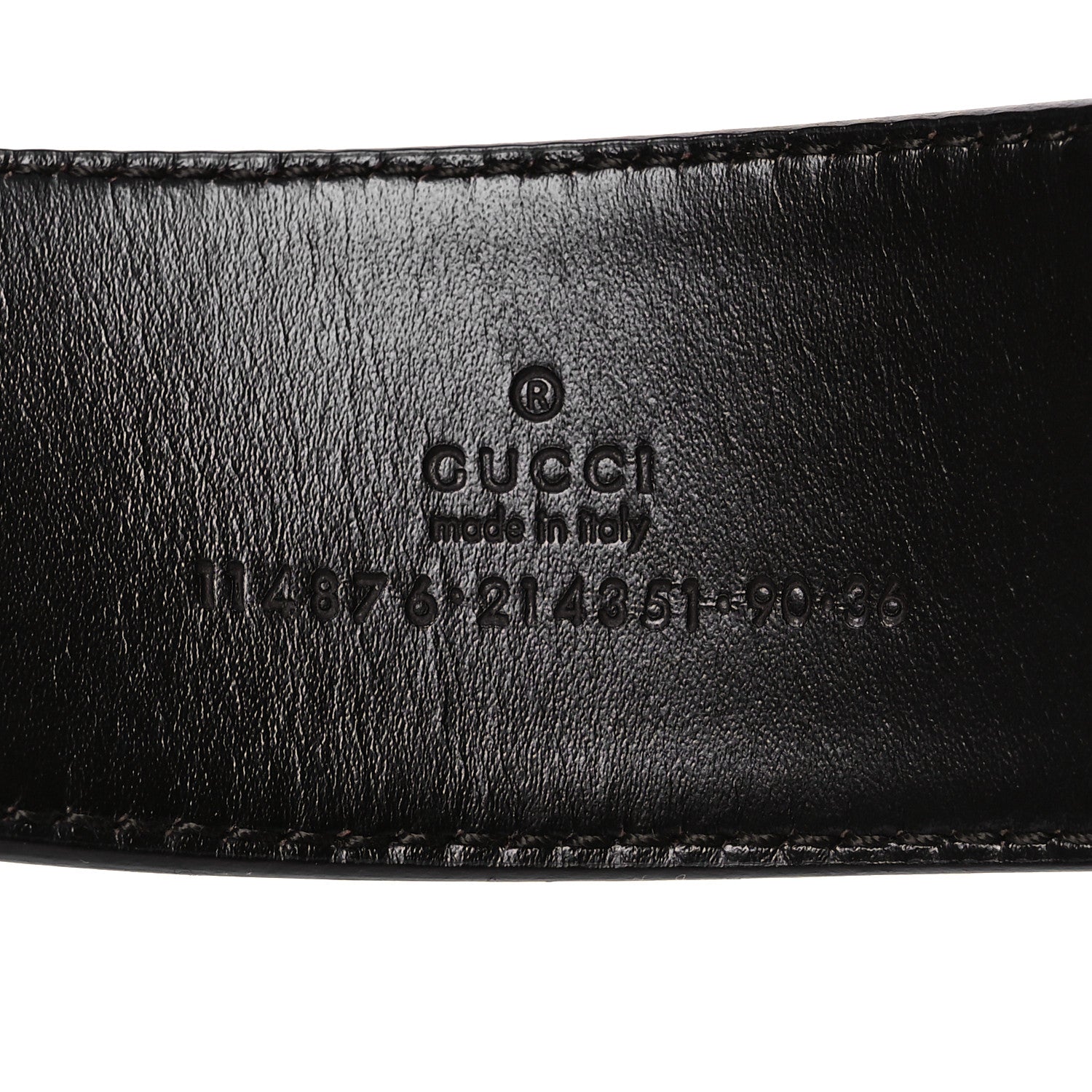 Gucci Calfskin Web Interlocking G Belt 90 36 Red 5 of 8