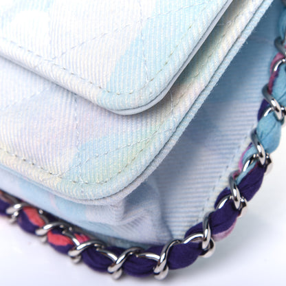 Chanel Canvas Quilted Jungle Jeans Wallet on Chain WOC Multicolor 16 of 19