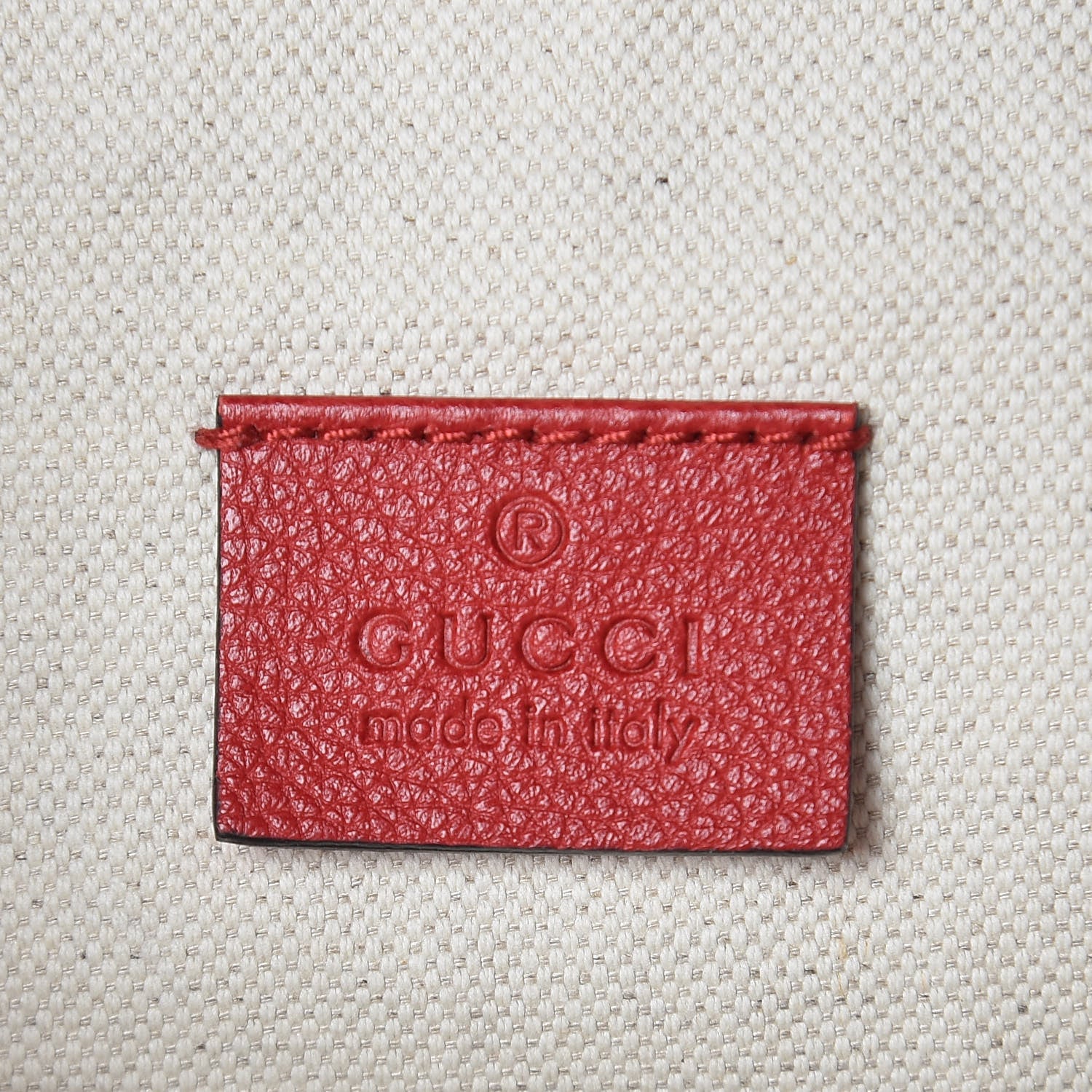 Gucci Grained Calfskin Logo Belt Bag Hibiscus Red 6 of 9