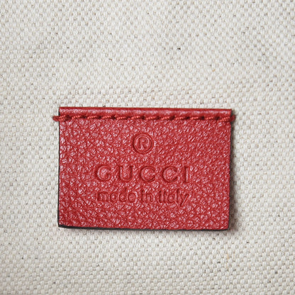 Gucci Grained Calfskin Logo Belt Bag Hibiscus Red 6 of 9