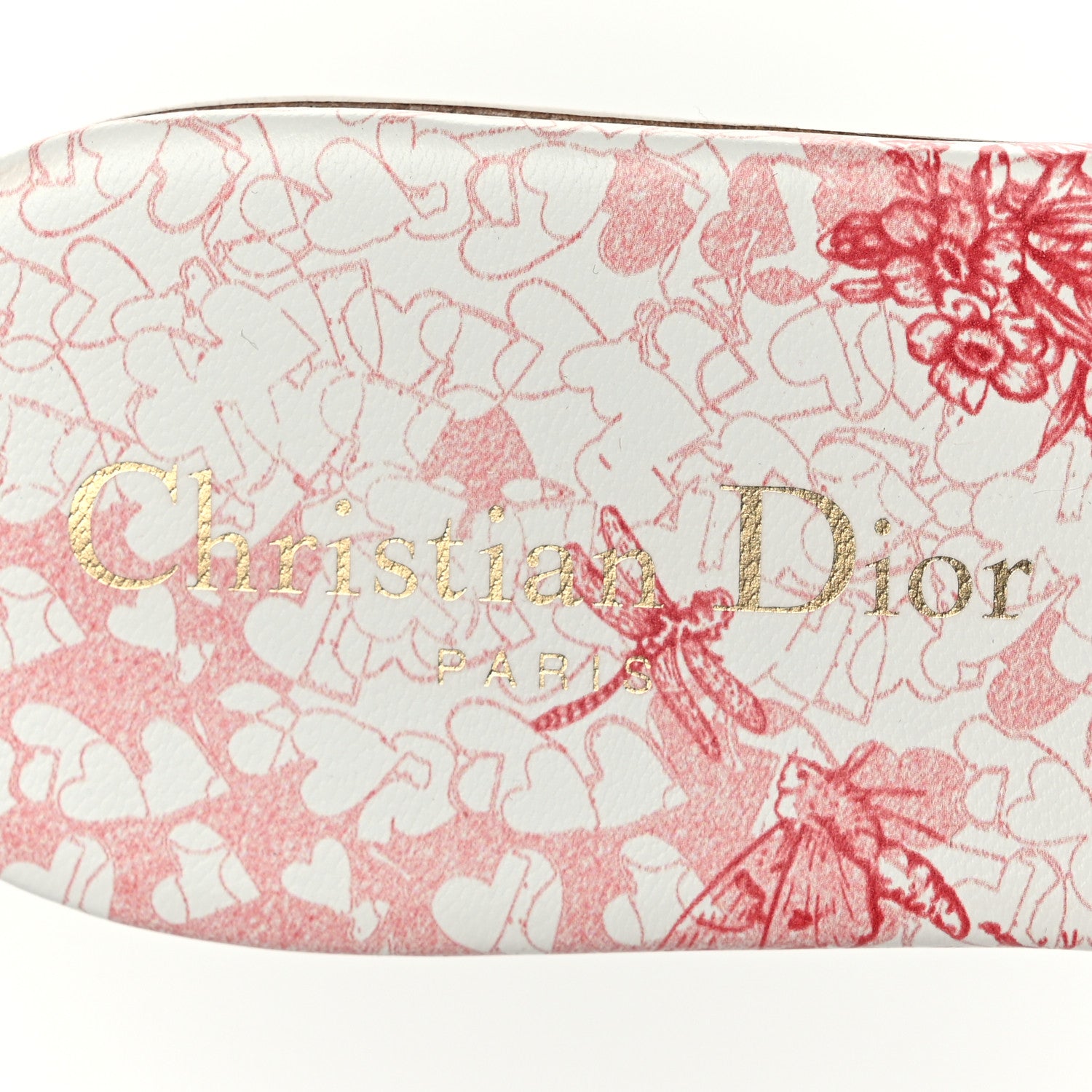 Christian Dior Canvas Embroidered Dioramour Dway Mules Slide Sandals 38 Red 7 of 8