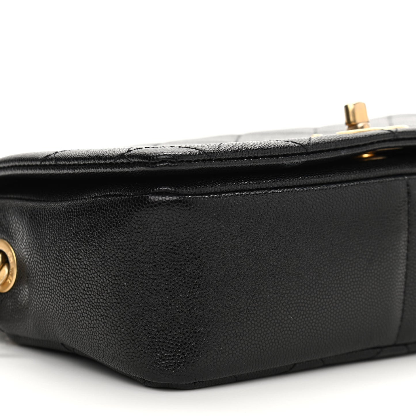 Caviar Quilted Small Fashion Therapy Flap Bag Black